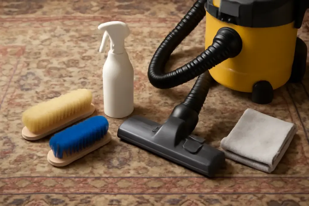 Pulizia dei tappeti: quali accessori usare per risultati professionali?
