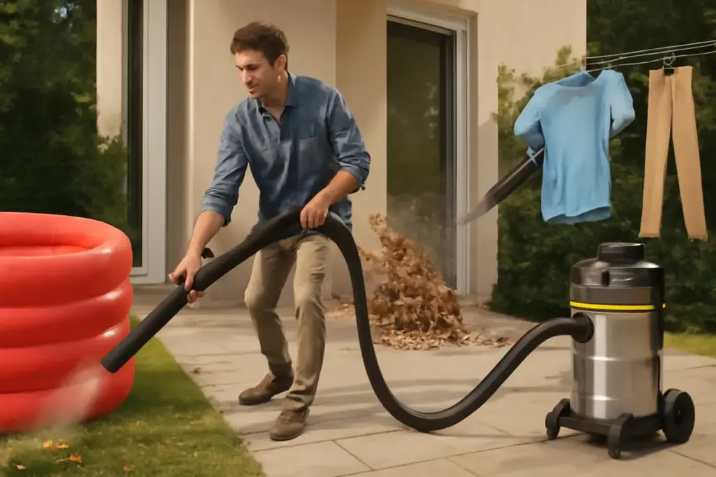 Aspirapolvere con funzione soffiante: ogni utilizzo alternativo che forse non immagini